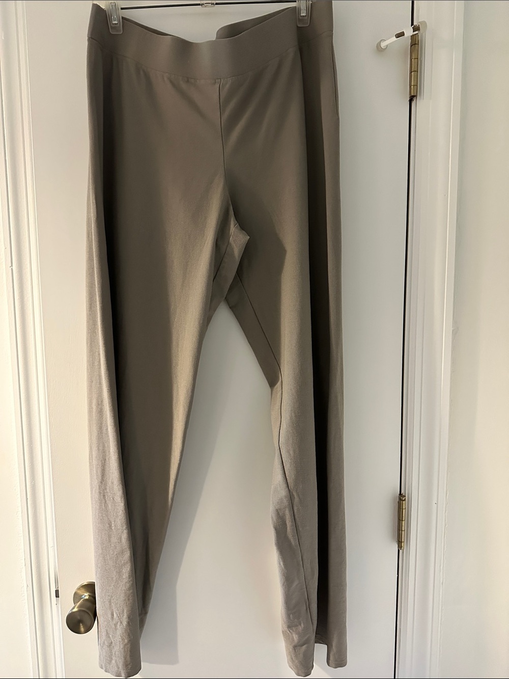 Eileen Fisher Taupe Lightweight Pant | Size Large